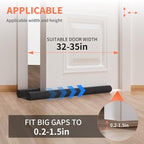 Door Draft Stopper for Bottom of Door, Under Door Gap Filler/Seal for Big Gap - Image 3
