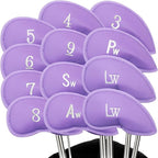 FINGER TEN Premium Synthetic Leather Stylish Iron & Wedge Golf Head Covers by FINGERTENSport