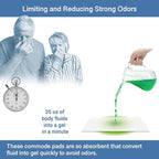 Commode Absorbent Pads for Bedside Commode Liners - Image 5