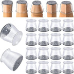 16 Pcs Chair Leg Protectors for Hardwood Floors, Silicone Felt Furniture Leg by OASMU