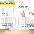 Door Draft Stopper, Door Sweep for Bottom of Door, Weather Stripping Door Seal - Image 6