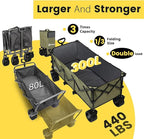 Sekey 48''L Collapsible Foldable Extended Wagon - Image 2