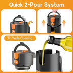 Upgrade 2 in 1 Oil Sprayer for Cooking, 17oz Light-Blocking Glass Olive Oil - Image 7