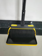 JEHONN Broom and Dust Pan, 54.3 inches Long Handle Swivel Brush, Upright - Image 12