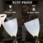 DEKEones Putty Knife Scrapers, Spackle Knife, Metal Scraper Tool - Image 2