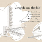 Wall Mounted Collapsible Clothes Drying Rack, Space-Saving Laundry Drying Rack - Image 7