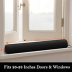 Sunolga 28" Door Draft Stopper Blocks Hot and Cold Air - Image 2