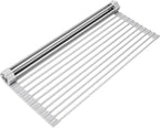 Surpahs Over Sink Foldable Multipurpose Roll-Up Dish Drying Rack, Silicone by Surpahs