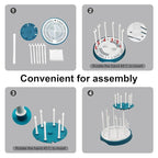 Baby Bottle Drying Rack, Double-Layer Bottle Drying Rack, Hold Up to 16 Baby - Image 6