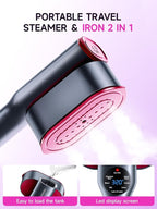 DRFLASH 2-in-1 Steamer & Iron for Clothes, 15s Fast Heat-up 1200W Portable - Image 3