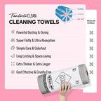 Fantasticlean XL Tear-Away Microfiber Cleaning Cloth Roll, Thick & Large - Image 4