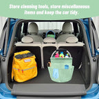 Qivine 17L Cleaning Caddy with Handle, Cleaning Supply Caddy Foldable Tool Bag - Image 5