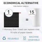 Homaxy 100% Cotton Terry Kitchen Dish Cloths, Ultra Soft and Absorbent Dish - Image 6