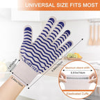 Oven Gloves 932°F Heat Resistant Oven Mitts - Image 4