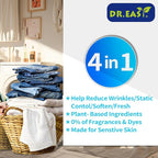 DR.EASY Dryer Sheets Plant Based Formula 252 Ct Fabric Softener sheets - Image 2