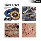 4-1/2" x7/8'' Stripping Discs Rust Remover Wheel Remove Paint and Oxidation - Image 3