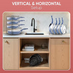 Heavy-Duty Pots and Pans Organizer | 5-Tier Cookware & Lid Storage Rack | - Image 6