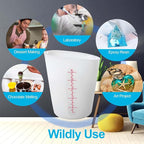 Silicone Measuring Cups, 500ml & 250ml Large Flexible Mixing Cups, 2 Cups Pour - Image 7