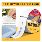 RV Roof Sealant Tape White, 1.5 Inch x 50 Feet RV Repair Roof Sealer Seal Tape - Image 2