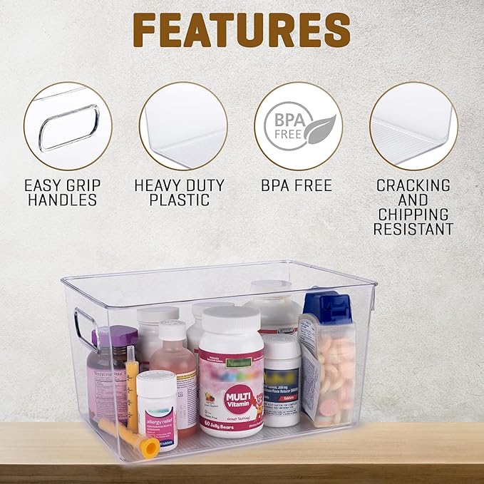 Clear Plastic Storage Bins - Image 5