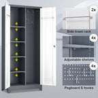 Broom Storage Cabinet, Metal Cabinet - Image 4