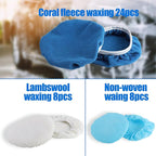 40 Pieces Polishing Bonnet Pads, Car Polisher Pad Bonnet 5-6 Inch, Car Buffer - Image 4