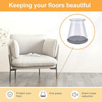 16 Pcs Chair Leg Protectors for Hardwood Floors, Silicone Felt Furniture Leg - Image 4