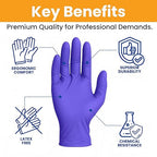 SafeWay Nitrile Disposable Gloves — Multi-Purpose Powder-Free, Medical Use - Image 3