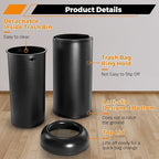 BEAMNOVA Commercial Trash Can 16.5 Gallon Open Top Outdoor Indoor Garbage - Image 2