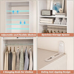 Unikito Freestanding Closet System, 25” Closet Organizer Wardrobe - Image 6