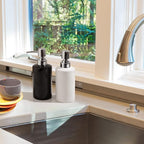 FE Soap Dispenser, 300ml/10oz Ceramic Liquid Soap Pump Dispenser, Refillable - Image 6