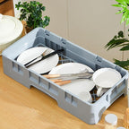 Commercial Dishwasher Tray Rack Polypropylene Full Size Flatware Rack - Image 5
