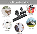 HOUSE AGAIN 12 Pack Stainless Steel Chip Bag Clips Covered - Image 2