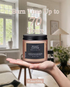 M&SENSE Coffee Candles Scented Strong, 2 Wick 11.6oz 70 Hours Burning Time - Image 4