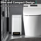 CEROELDA Small Bathroom Trash Can - Image 2