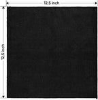HOMEXCEL Black Microfiber Cleaning Cloth 50 Pack, 12.5 x 12.5 inch Microfiber - Image 7