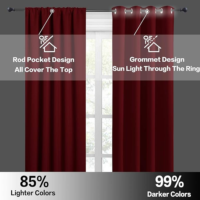RYB HOME Bathroom Window Curtains - Image 6