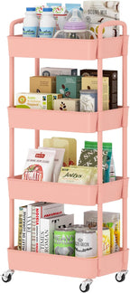 Sywhitta 4-Tier Plastic Rolling Utility Cart by haseverythingyouneed