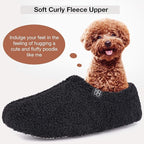 HomeTop Women's Fuzzy Curly Fur Memory Foam Loafer Slippers - Image 3