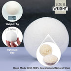 RAYTRADE Wool Dryer Balls 6-Pack 100% Made of Organic New Zealand Wool Reduces - Image 2