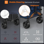 220L Collapsible Wagon Cart Foldable, 460lbs Load Capacity Heavy Duty Folding - Image 5