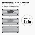 Fast Stone Drying Tray Diatomite Sponge Holder Mat, Kitchen Sink Organizer Sink - Image 2