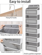 Over The Door Organizer, 5 Shelves Closet Door Hanging Organizer - Image 4