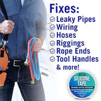 White Heavy Duty Silicone Tape, Self-Fusing Rubber Hose and Plumbing Water Pipe - Image 5