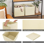 StorageWorks Beige Storage Cubes, 13x13 Storage Cube Bins - Image 5