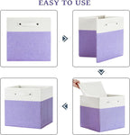 13 x 13 Inch Fine Linen Storage Bins - Image 4
