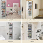 Over The Door Organizer 6-Shelves and 12 Side Pockets, Over The Door Storage - Image 5
