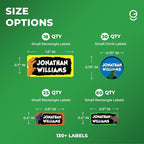 Personalized Name Tag Stickers for Kids | Dinosaur Waterproof Labels for School - Image 2