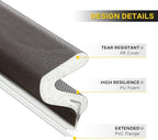 Ravinte Weather Stripping Door Seal Strip Soundproof "Q" Foam Weather Stripping - Image 9