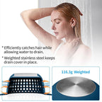 Shower Drain Hair Catcher, Bathtub Drain Cover Foldable Silicone Shower & Tub - Image 4